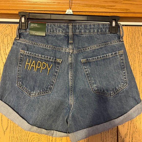 Wild Fable High Rise Embroidered Jean Shorts - Picture 8 of 9